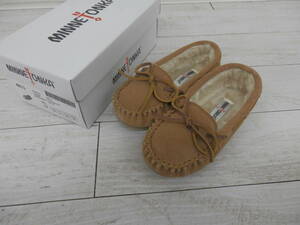 ミネトンカ MINNETONKA US10 16cm ガールズシューズ フラットシューズ キッズ CASSIE Cinnamon【MT095】