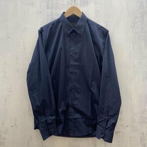 フェンディ FS0354 HMH PR12-11-4588 ボタンダウン L/S SHIRTS ロングスリーブ シャツ、ブラウス シャツ、ブラウス 40 紺 / ネイビー