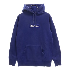 SUPREME シュプリーム 08AW Box Logo Pullover Royal ボックスロゴプルオーバーロイヤルパーカー ロイヤルブルー