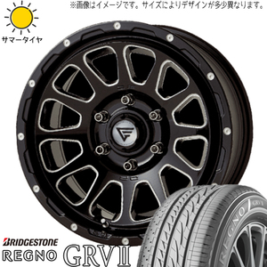 215/65R16 サマータイヤホイールセット ハイエース (BRIDGESTONE REGNO GRV2 & DELTAFORCE OVAL 6穴 139.7)