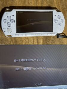 SONY PSP 2000ホワイト 初期化済 バッテリー欠品　ジャンク扱い