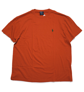 新品 ラルフローレン ポニー ロゴ Tシャツ S ワンポイント オレンジ