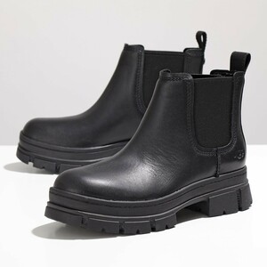 UGG アグ レインブーツ ASHTON CHELSEA アシュトン チェルシー US6(JP:23cm相当) ブラック 新品