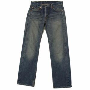 ☆LEVI’S リーバイス デニムパンツ ジーンズ ジップフライ メンズ 505 ボトムス インディゴ ウォッシュ加工 1円スタート