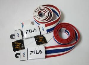 FILA フィラ トリコロール ライン ベルト BELT FL1901 2種 　 展示未使用品