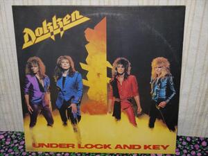 見本盤　LP レコード 「アンダー・ロック・アンド・キー Dokken/ドッケン 」 帯付き　中古