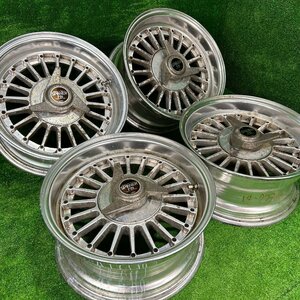 14×6.5j 4h 114.3 スピードスター レーシングハート スピナーフィン 旧車 希少 深リム アルミ 14 インチ in 4穴 pcd 4本 菅14-779