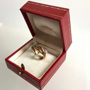 【Cartier】 カルティエ　トリニティリング　#54　13~14号　3連　指輪　750 K18YG K18WG K18PG　ゴールド