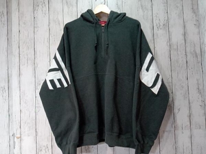 Supreme シュプリーム Wrapped Harf Zip Hooded Sweatshirt パーカー フーディ スウェット ウォッシュドブラック L 店舗受取可