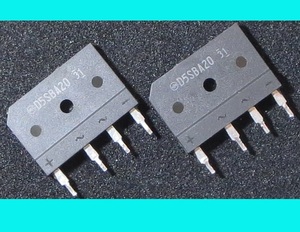 ブリッジダイオード 新電元工業D5SBA20 200V 6A 2個 1パック ブリッジ整流器 Bridge Diodes 半導体 中古品 部品 工作 基板取り付け その1５