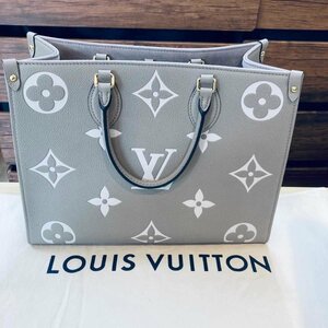 【中古】 LOUIS VUITTON ルイ・ヴィトン バイカラー モノグラム アンプラント オンザゴー MM ハンドバック トートバック (BJ3)