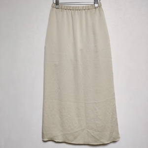 ROKU 6 BEAUTY&YOUTH SATIN SKIRT 定価14300円　サテン ロングスカート ベージュ ロクビューティアンドユース 4-0511M 224484