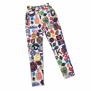 m524 イタリア製 jeans de CHRISTIAN LACROIX クリスチャンラクロワ 総柄 コットン 綿 パンツ ズボン ボトムス ホワイト系 レディース 28