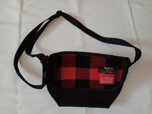 ★即決 ウールリッチ マンハッタンポーテージ コラボ メッセンジャーバッグ ショルダーバッグ ブロックチェック woolrich manhattanportage