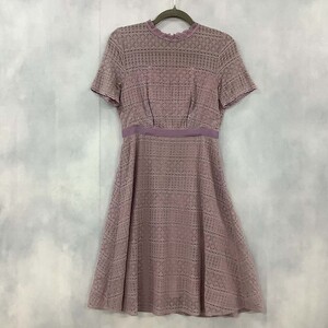 JILL STUART ジルスチュアート ワンピース ひざ丈 パープル系 S [PT14746]