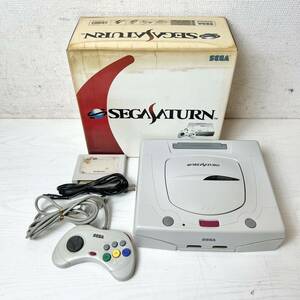 225＊中古品 SEGA セガサターン 本体 HST-3220 コントローラー カートリッジ付き 通電確認済み＊