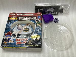 即決 メタルファイトベイブレード ミニベイブレードスタジアムEX B迷路タイプセット レイユニコルノ極光 中古品 ジャンク 希少 絶版 