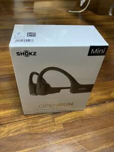 【新品未使用 送料無料】 OpenRun Mini Shokz(ショックス) 骨伝導イヤホン Bluetooth ブラック 