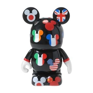 未開封 バイナルメーション Around the world Magic ミッキー 万国旗 Vinylmation