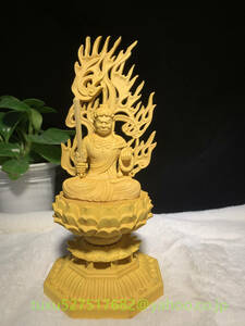 不動明王 仏教工芸品　精密彫刻　仏像　木彫