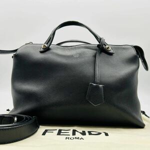 極美品 FENDI フェンディ バイザウェイ ハンドバッグ ショルダーバッグ 2way ブラック 黒 ミニボストンバッグレザー 革