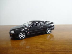 日産スカイライン GT-R R34　プルバックミニカー 1/36　中古品　KiNSMART