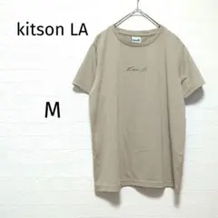 キットソンLA　 レディース　Tシャツ　M ベージュ　半袖　ロゴ　カジュアル