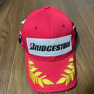 ブリジストン BRIDGESTONE キャップ 帽子 ブリヂストン月桂樹刺繍ロゴ、未使用タグ付き