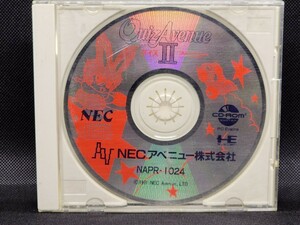 PCエンジン　クイズアベニュー2　QUIZ AVENUE Ⅱ②　NEC 　中古　動作確認済　当時物　HEsystem　CD-ROM　PCE　レトロゲーム　