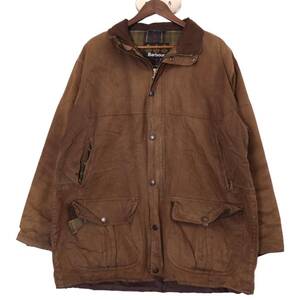 Barbour バブアー Trapper Jacket トラッパージャケット オイルド ブラウン (メンズ L) 中古 古着 A0173