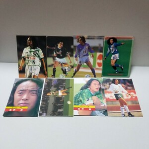 Jリーグ サッカー 駄菓子屋 くじ引きカード ヴェルディ川崎 北澤豪 8枚 (検)日本代表 ブロマイド カルビー panini サインなし