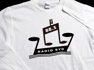 送込 RADIO SYD FM 88.3 ブライアンジョーンズ着用　ロンT 長袖Tシャツ 白 Mサイズ