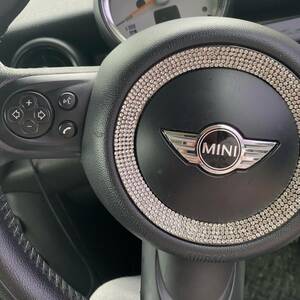 MINI COOPER★ ミニクーパー r55r56 r60用 ステアリングホイールアクセサリー クリスタルリングステッカー ハンドルデコレーション