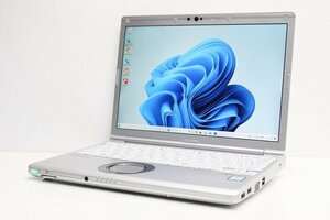 1円スタート ノートパソコン Windows11 WPS office搭載 Panasonic レッツノート CF-SV7 メモリ8GB 第8世代 Core i5 SSD256GB 12.1 カメラ