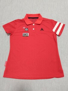 ＼送料込み！／【le coq sportif】ルコック 半袖ポロシャツ サイズM 赤 レッド ゴルフウェア GOLF スポーツ ファッション