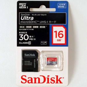 microSDHCカード【16GB】CLASS10 サンディスク SDSDQUL-016G-J35A UHS-I対応【即決】SanDisk マイクロSDHCカード★4523052011528 新品