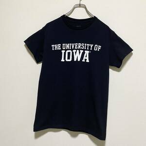 アメリカ古着　アイオワ大学　カレッジ　半袖　Tシャツ　プリント　Sサイズ　コットン　クルーネック　US古着　【I1027】