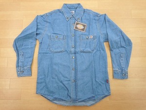 h89★新品★サイズ S★DICKIES ディッキーズ FB460U デニムシャツ★ワークシャツ ボンマックス★カラー7 ブルー★即決★