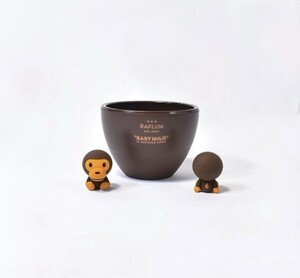 【新品】【フィギュア1体付き】 24AW 25 新品 A BATHING APE × RUFLUM BOTH SIDE LOGO ECO POT MILO WITH MILO FIGURE アベイシングエイプ