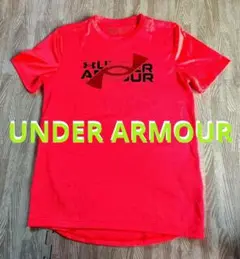 UNDER ARMOUR Tシャツ YXL レッド　レディース