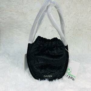 新品 GANNI ガニー ブラック ミニ Knot ショルダーバッグ