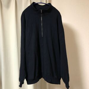 blurhms C/Silk Nep Harf-zip ブラームス コットンシルクネップハーフジップ Black Navy ブラックネイビー BHS23S032 美品 3