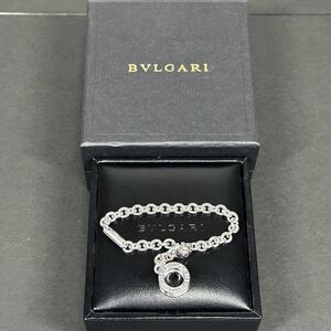 【ブルガリ】基準内 BVLGARI ブレスレット ビーゼロワン B-ZERO1 スターリングシルバー 全長18cm バングル アクセサリー レディース 箱付き