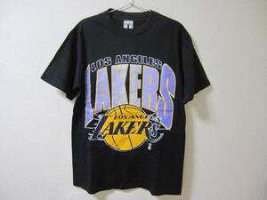 ☆USA製　古着 NBA　レイカーズ Tシャツ 黒　Mザイズ☆