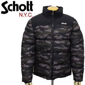 Schott (ショット) 46744 UTAH パディングジャケット 99CAMOKHAKI S