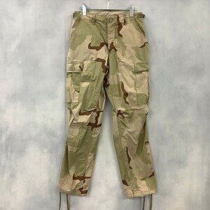 ミリタリー 米軍放出品 カーゴパンツ 迷彩 デザートカモ DLA100 ベージュ系 SMALL - SHORT 27TO31IN [D3044]