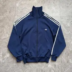 80s adidas trefoil line track jacket