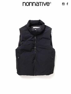 nonnative ALPINIST DOWN VEST POLY TWILL STRETCH DICROS SOLO WITH GORE-TEX INFINIUM BLACK