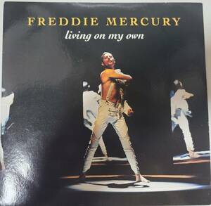 フレディマーキュリー　UK盤シングル「Living On My Own」Freddie Mercury 