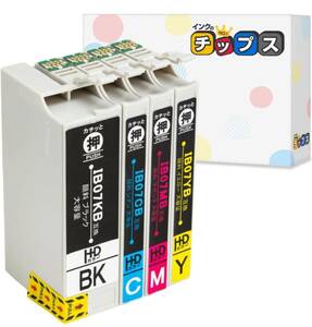 14 エプソン(EPSON)用 IB07 マウス IB07CL4B 4色セット IB07CL4A の大容量 互換インクカートリッジ 全色顔料インク 対応機種 : PX-M6011F